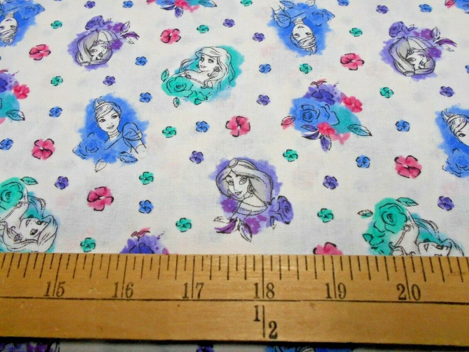 1码迪士尼水彩公主面料 — 第 1/1 张图片