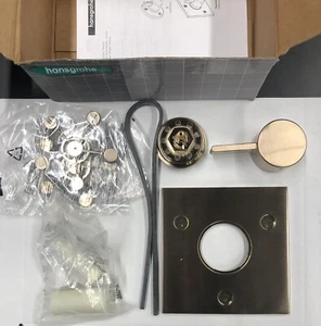 Hansgrohe 04880140 - Diverter Trims Showers 6”x6” Brushed Bronze Free Shipping - Picture 1 of 12