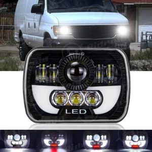 For GMC Savana 1500 2500 3500 Van 7x6 5x7 LED Headlight Sealed Beam Headlamp 1x - Picture 1 of 12