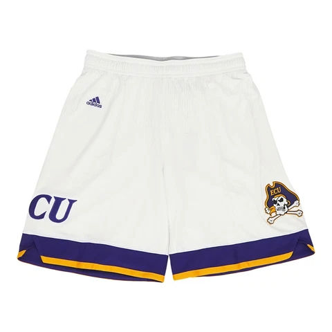 East Carolina Pirates NCAA Adidas Women's White Team Shorts Cover