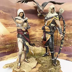 Assassins Creed Origins Ubisoft Collectors Edition Bayek & Aya Statues Figure - Picture 1 of 17