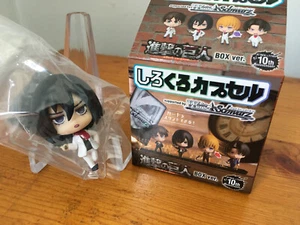 Attack on Titan Mikasa Ackerman White Suit Shirokuro Capsule Plastic Figure - Picture 1 of 10