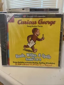 Curious George Reads, Writes, & Spells for Grades 1 & 2 CD-Rom NEW - Picture 1 of 2