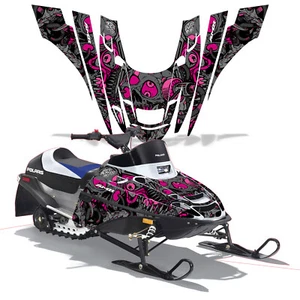 Snowmobile Full Graphics kit Decal for Polaris XC 120 2000-2020 TUNE IN PINK - Imagen 1 de 1