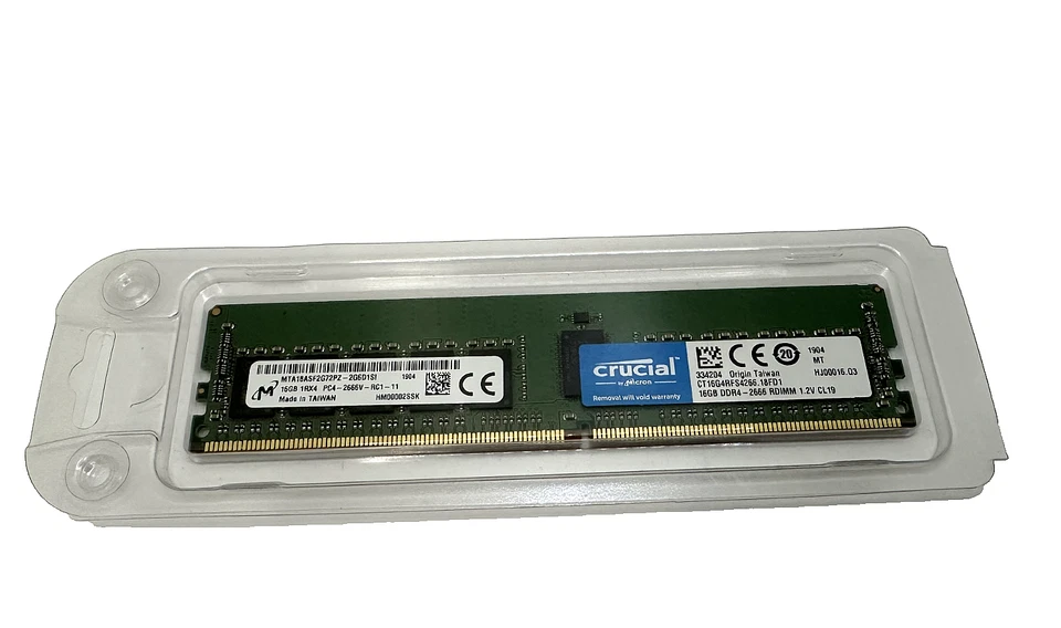 Dell Replacement RAM Micron 8GB DDR4 PC4-2400T Servers & Workstations ECC Memory - Image 1 of 1