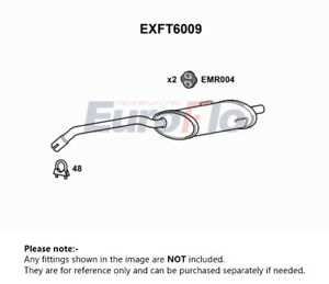 Exhaust Back / Rear Box fits FORD KA 1.2 08 to 16 EuroFlo 1557723 1692911 New