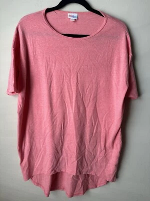 Camisa túnica Lularoe Irma rosa liso para mujer talla XXS mezcla de algodón de gran tamaño nueva sin etiquetas Foto 1 de 4