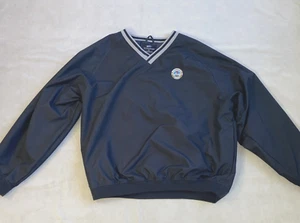 UltraClub Westport 1898 Golf BLACK Pullover Windbreaker XL Water Wind Resistant - Picture 1 of 9