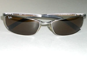 Ray Ban RB3190 B15 BRAUNE GLÄSER GUNMETAL ELEGANTE FLUG FLEXIBLE METALLSCHUTZ SONNENBRILLE  - Bild 1 von 12