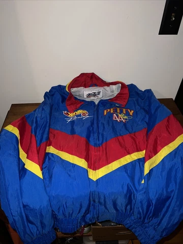 vtg hot wheels mattel track gear size large Kyle Petty 44 jacket collector ed Cover