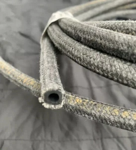 New 4 Ft Length Continental German Braided Cloth 5mm Gas/Fuel Hose VW Bug w/Carb - Bild 1 von 8