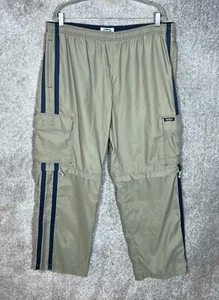 Vintage Old Navy Pull On Convertible Cargo Track Pants Mens Size XL Ankle Zip - Picture 1 of 10