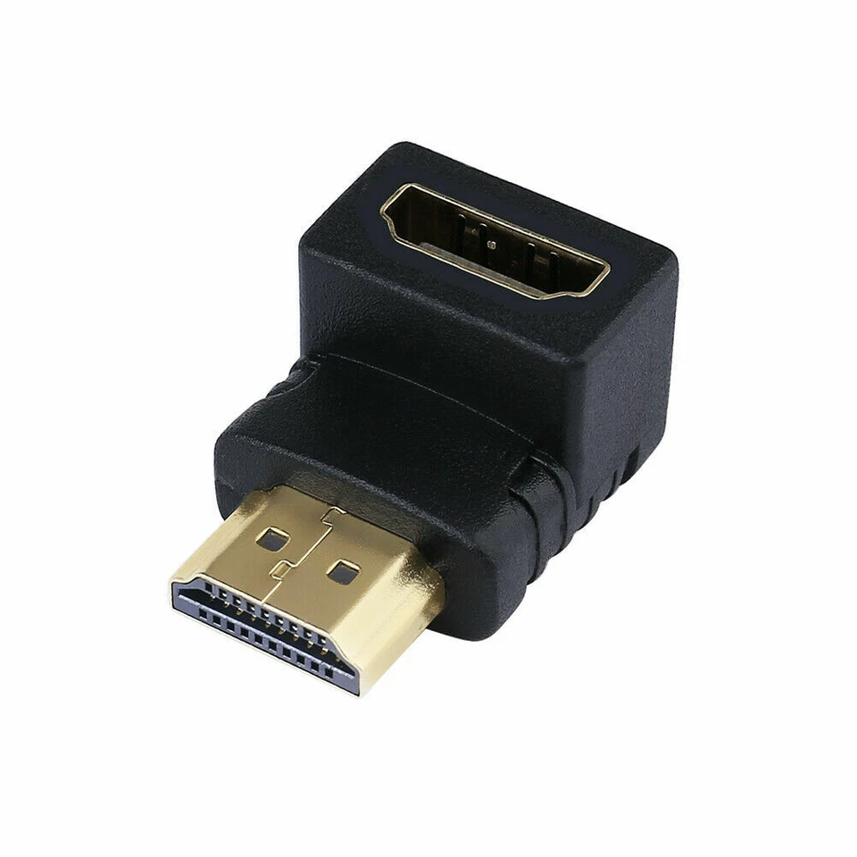 4K HDMI Adapter 90 degree Right Angle Male to Female Type Port Angled adaptor - Image 1 of 4