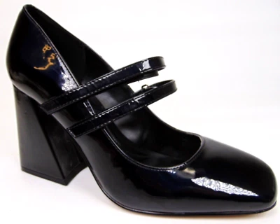 Mujer Mix No. 6 Zapatos de tacón Aureliaa Mary Jane Pump Block Talla 9.0 Negro Holo Foto 1 de 4
