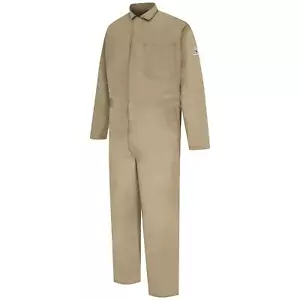 Bulwark Men's Tall Size Flame Resistant 9 oz Twill Cotton Classic Coverall - Picture 1 of 6