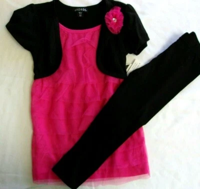 NIÑAS TALLA 4 5 ** CONJUNTO DE ROPA TOP DE TUL Y PANTALÓN ELÁSTICO - NUEVO Foto 1 de 4