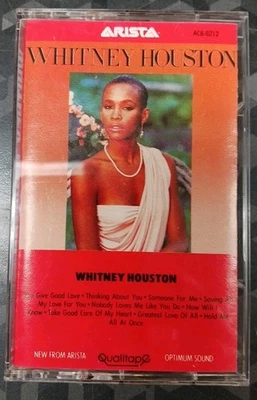 Whitney Houston Self Titled Cassette 1985 Arista AC8-8212 - Image 1 of 3