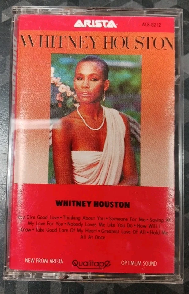 Whitney Houston Self Titled Cassette 1985 Arista AC8-8212 - Image 1 of 3