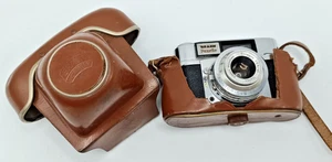 BRAUN PAXETTE 35mm FILM CAMERA. WITH CASE.  WINDS OK. FOR RESTORATION.VINTAGE - Picture 1 of 23