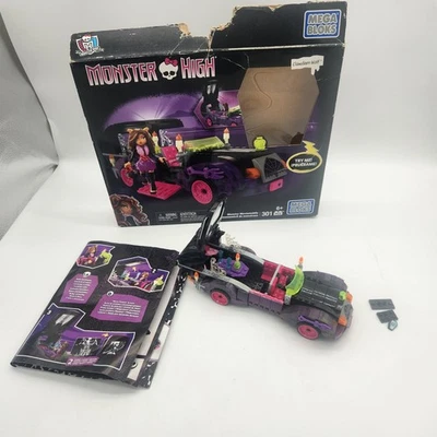 MONSTER MOVIEMOBILE Mega Bloks CNF82 MONSTER HIGH Clawdeen Wolf 2015 99% - Image 1 of 4