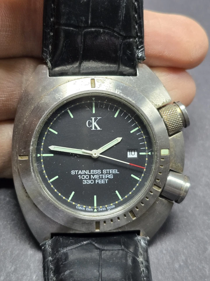 Reloj deportivo de cuarzo vintage CK Calvin Klein K12101 para conductor  Foto 1 de 4