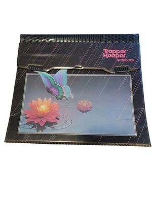 Винтажный Mead Trapper Keeper Ноутбук ПОВРЕЖДЕННЫЙ Бабочка Lillypad  - Изображение 1 из 4