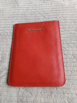 Michael Kors Red Padded Tablet Case With Gold Lining  - Image 1 of 4