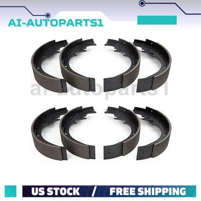 Par de sapatas de freio a tambor dianteiras e traseiras Buick Century 1954 1955 - Imagem 1 de 4