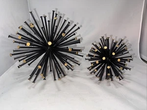 Escultura de orbe atómico de uñas de metal soldado de colección - Imagen 1 de 5
