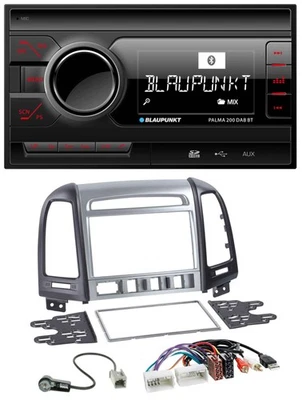 Blaupunkt MP3 Bluetooth DAB 2DIN SD USB Autoradio für Hyundai Santa Fe AUX USB 4 - Bild 1 von 4