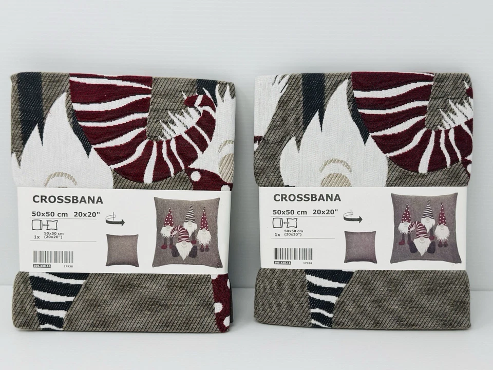 Ikea CROSSBANA Pillow cushion cover gnomes 20x20 " 305.438.16 -