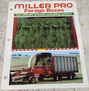 1988 Miller Pro Forage Box Sales Brochure - Bild 1 von 6