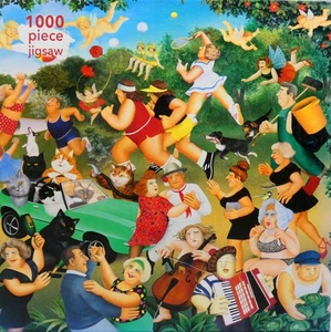 Puzzle 1000 pezzi Beryl Cook - Albero delle fiamme dei bei tempi - Completo - Foto 1 di 5