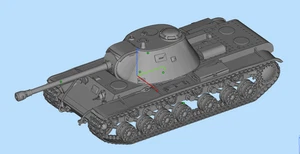 3D Printed 1/72 S Series Super Heavy-duty KV-3 tank Unpainted - Picture 1 of 3