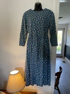 Vintage LL BEAN Freeport Maine Blumenmuster bescheidenes Kleid Taschen klein? Y2 - Bild 1 von 8
