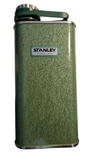 Stanley Flask 8oz Spirits Bolsillo de Cadera Tono de Martillo Verde Clásicos Nuevo Sin Caja - Imagen 1 de 3