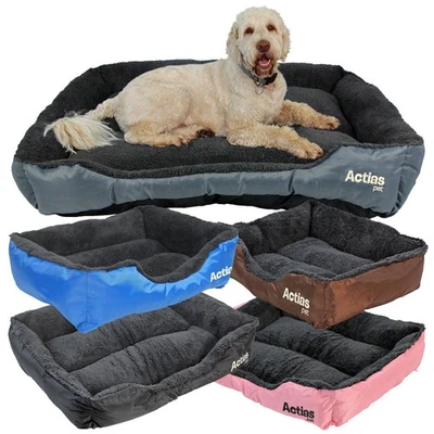 Pet Dog Bed Cat Puppy Beds Washable Soft Warm Mattress Fleece Cushion Basket - Image 1 of 4