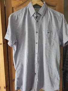 Ted Baker Men's Short Sleeve Shirt, Size 3 - Picture 1 of 4