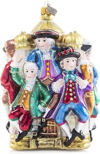 Jay Strongwater 10 Lords Leaping Glass Ornament, 12 Days of Christmas Collection - Picture 1 of 5