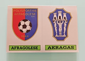 AFRAGOLESE AKRAGAS Scudetto Figurine Calciatori Panini 1985 1986 OTTIMA #612 - Picture 1 of 2
