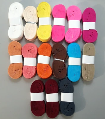 Lot of 15 Fold Over ELASTIC BAND 9/16" Wide for Sewing Crafts Multi Colors NEW - Image 1 of 4