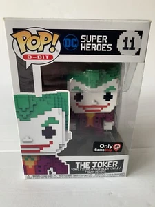 New Funko Pop 8-Bit DC Super Heroes The Joker #11 Game Stop Exclusive - Picture 1 of 6