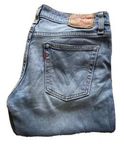 LEVIS 518 Jeans Womens W 30 L 30 Bootcut Fit Blue Denim Red Tab - 196 - Picture 1 of 11