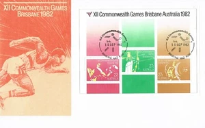 XII COMMONWEALTH GAMES TENNIS FIRST DAY COVER BRISBANE QLD 4000 - Picture 1 of 1