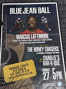 Póster autografiado enmarcado 17x11 firmado por Marcus Lattimore South Carolina Gamecock - Imagen 1 de 8