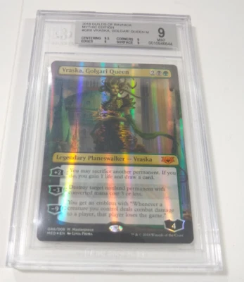 Vraska, Golgari Queen Foil, Borderless Mythic Edition BGS 9 QUAD+ MINT NM - Image 1 of 4