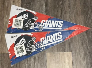 New York Giants Legacy Game vs Chicago Bears 10/2/22 SGA Throwback Pennant Flag - Picture 1 of 3