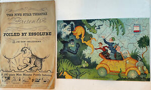 Dr. Seuss Essolube Advertising Puzzle With Original Envelope Very Rare 1930's