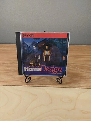 Punch! Software 5 in 1 Home Design CD Disc In Original Case, Tested! Free Ship - Image 1 of 4
