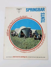1974 Springbar Tents Vintage Catalog - Camping - Hiking 